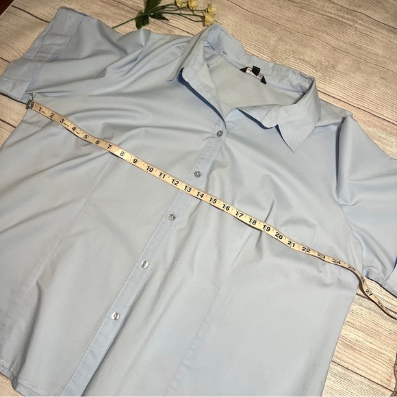 George Button Front Collared Short Sleeve Top - Picture 8 of 14